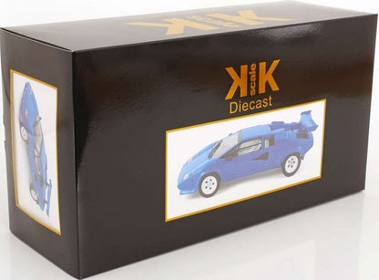 KK Scale 1985 Lamborghini Countach LP 5000S QV Blue 1:12 Cartsfy Inc.
