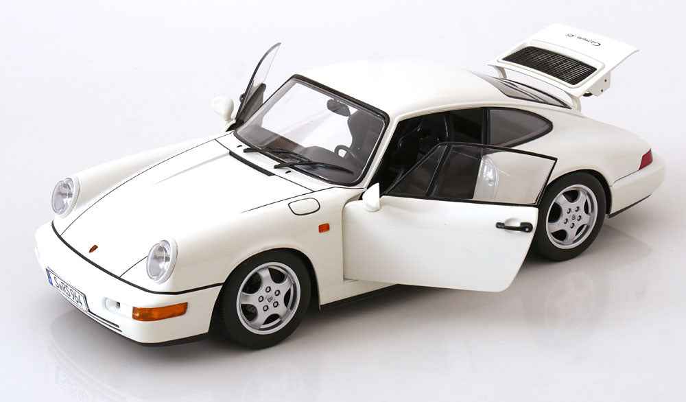 KK Scale 1992 Porsche 911 (964) RS Coupe w/ Cup Wheels White 1:12 STM Diecast Default Title Default Title-