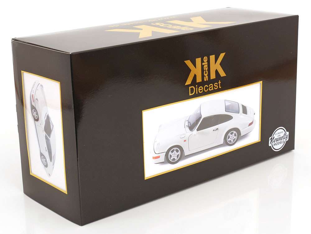 KK Scale 1992 Porsche 911 (964) RS Coupe w/ Cup Wheels White 1:12 STM Diecast Default Title Default Title-
