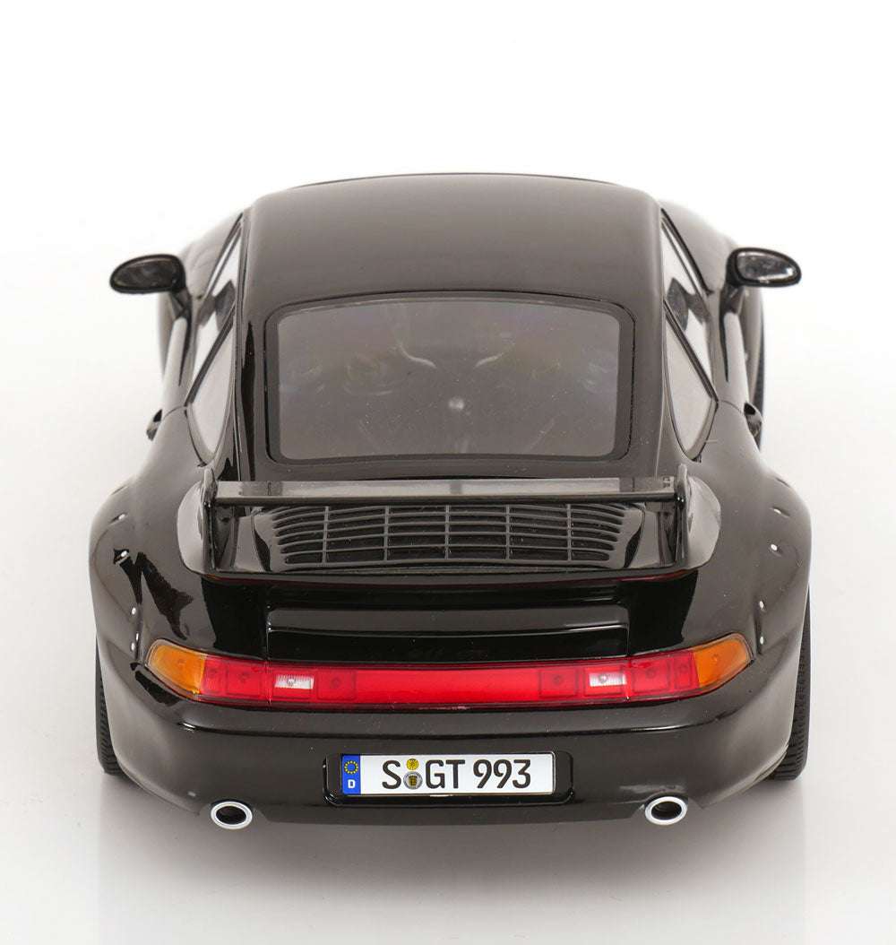 KK Scale 1996 Porsche 911 993 GT2 w/ Gold BBS Wheels Black 1:18 Cartsfy Inc.