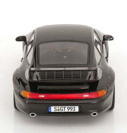 KK Scale 1996 Porsche 911 993 GT2 w/ Gold BBS Wheels Black 1:18 Cartsfy Inc.