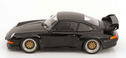 KK Scale 1996 Porsche 911 993 GT2 w/ Gold BBS Wheels Black 1:18 Cartsfy Inc.