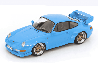 KK Scale 1996 Porsche 911 993 GT2 w/ Gold BBS Wheels Riviera Blue 1:18 Cartsfy Inc.