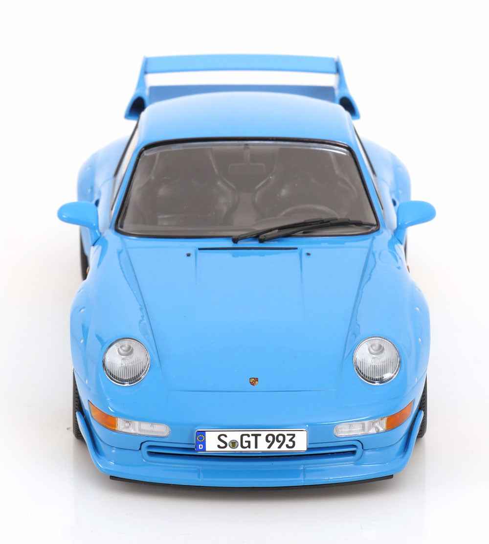 KK Scale 1996 Porsche 911 993 GT2 w/ Gold BBS Wheels Riviera Blue 1:18 Cartsfy Inc.