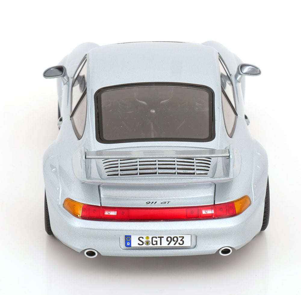KK Scale 1996 Porsche 911 993 GT2 w/ Gold BBS Wheels Silver 1:18 STM Diecast Default Title Default Title-