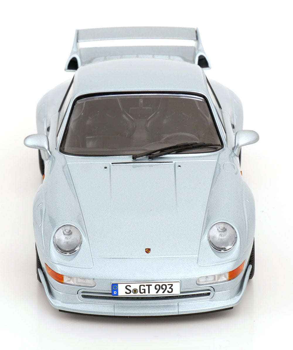 KK Scale 1996 Porsche 911 993 GT2 w/ Gold BBS Wheels Silver 1:18 STM Diecast Default Title Default Title-
