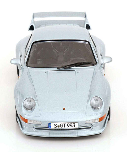 KK Scale 1996 Porsche 911 993 GT2 w/ Gold BBS Wheels Silver 1:18 STM Diecast Default Title Default Title-