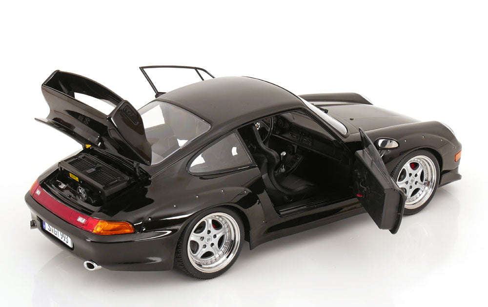 KK Scale 1996 Porsche 911 993 GT2 w/ Speedline Wheels Black 1:12