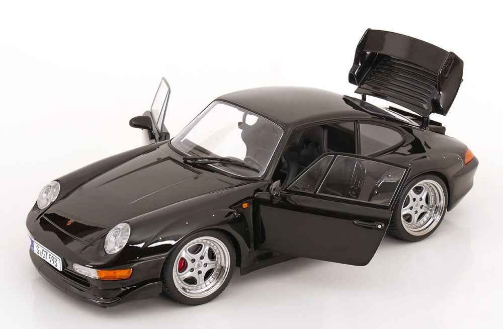 KK Scale 1996 Porsche 911 993 GT2 w/ Speedline Wheels Black 1:12 Cartsfy Inc.