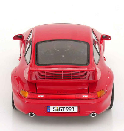 KK Scale 1996 Porsche 911 993 GT2 w/ Speedline Wheels Guards Red 1:18 Cartsfy Inc.