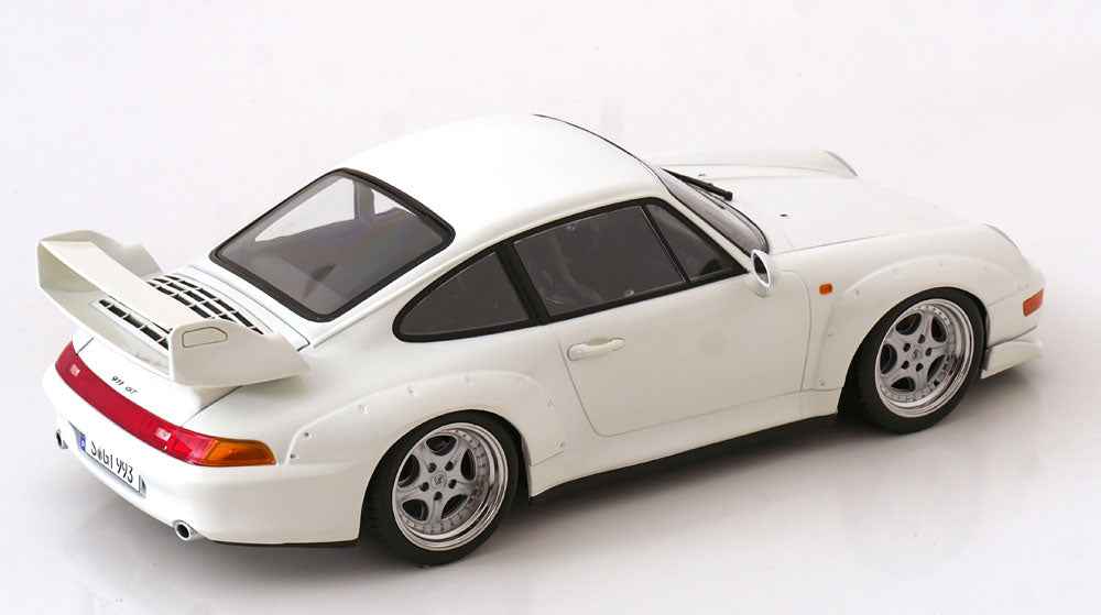 KK Scale 1996 Porsche 911 993 GT2 w/ Speedline Wheels White 1:18 STM Diecast Default Title Default Title-