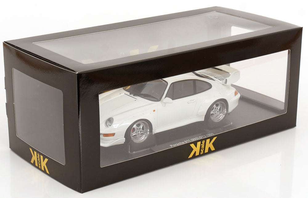 KK Scale 1996 Porsche 911 993 GT2 w/ Speedline Wheels White 1:18 STM Diecast Default Title Default Title-
