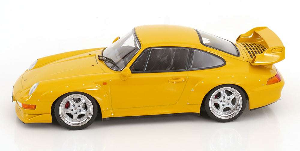 KK Scale 1996 Porsche 911 993 GT2 w/ Speedline Wheels Yellow 1:18 Cartsfy Inc.