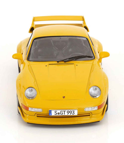 KK Scale 1996 Porsche 911 993 GT2 w/ Speedline Wheels Yellow 1:18 Cartsfy Inc.
