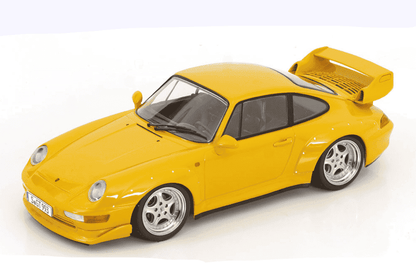 KK Scale 1996 Porsche 911 993 GT2 w/ Speedline Wheels Yellow 1:18 Cartsfy Inc.