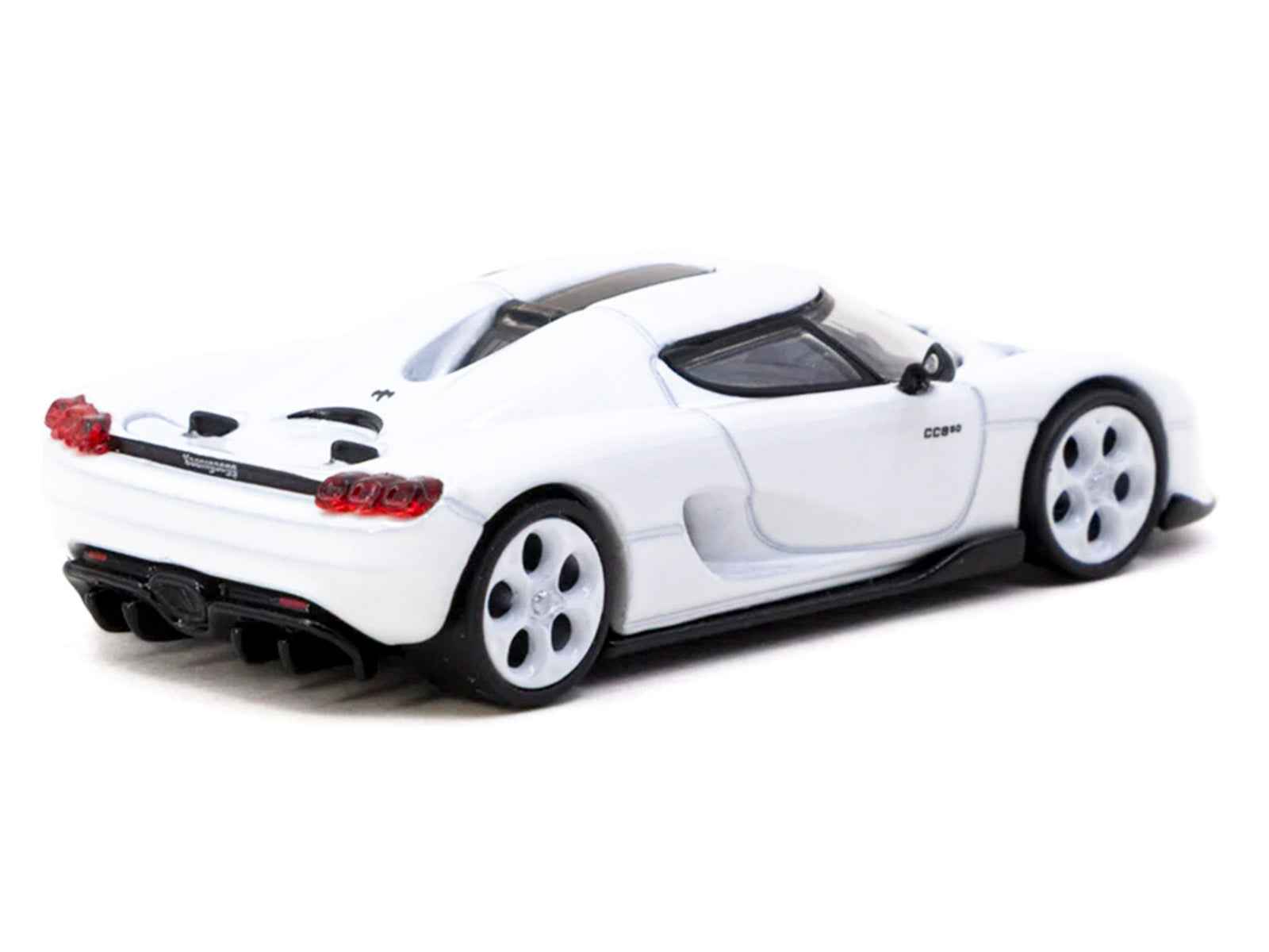 Koenigsegg CC850 White with Tarmac Cards "Global64" Series 1/64 Diecast Model by Tarmac Works Miniature Motors Default Title Default Title-