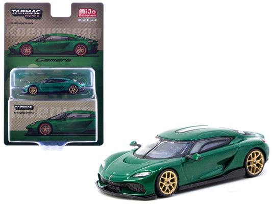Koenigsegg Gemera Green Metallic "Global64" Series 1/64 Diecast Model by Tarmac Works Cartsfy Inc.