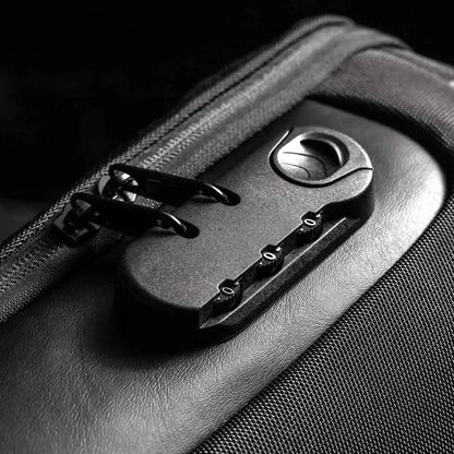KPYWZER Anti-theft Sling Backpack with USB Charging Port DailySale Black Blue Black-Blue-