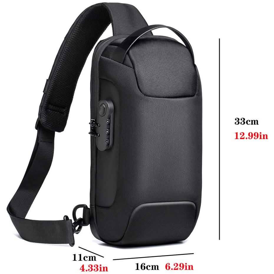 KPYWZER Anti-theft Sling Backpack with USB Charging Port Cartsfy Inc.