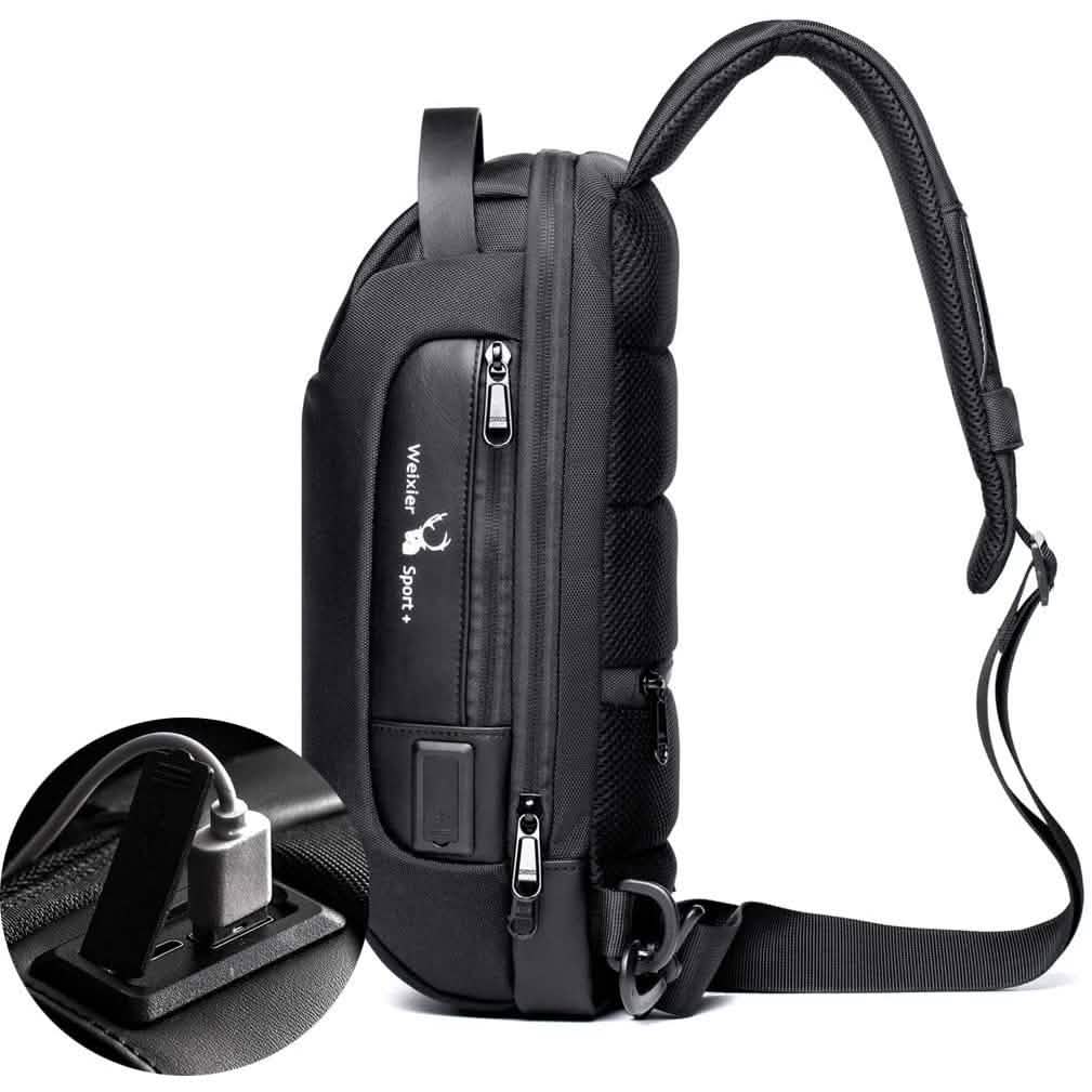 KPYWZER Anti-theft Sling Backpack with USB Charging Port Cartsfy Inc.