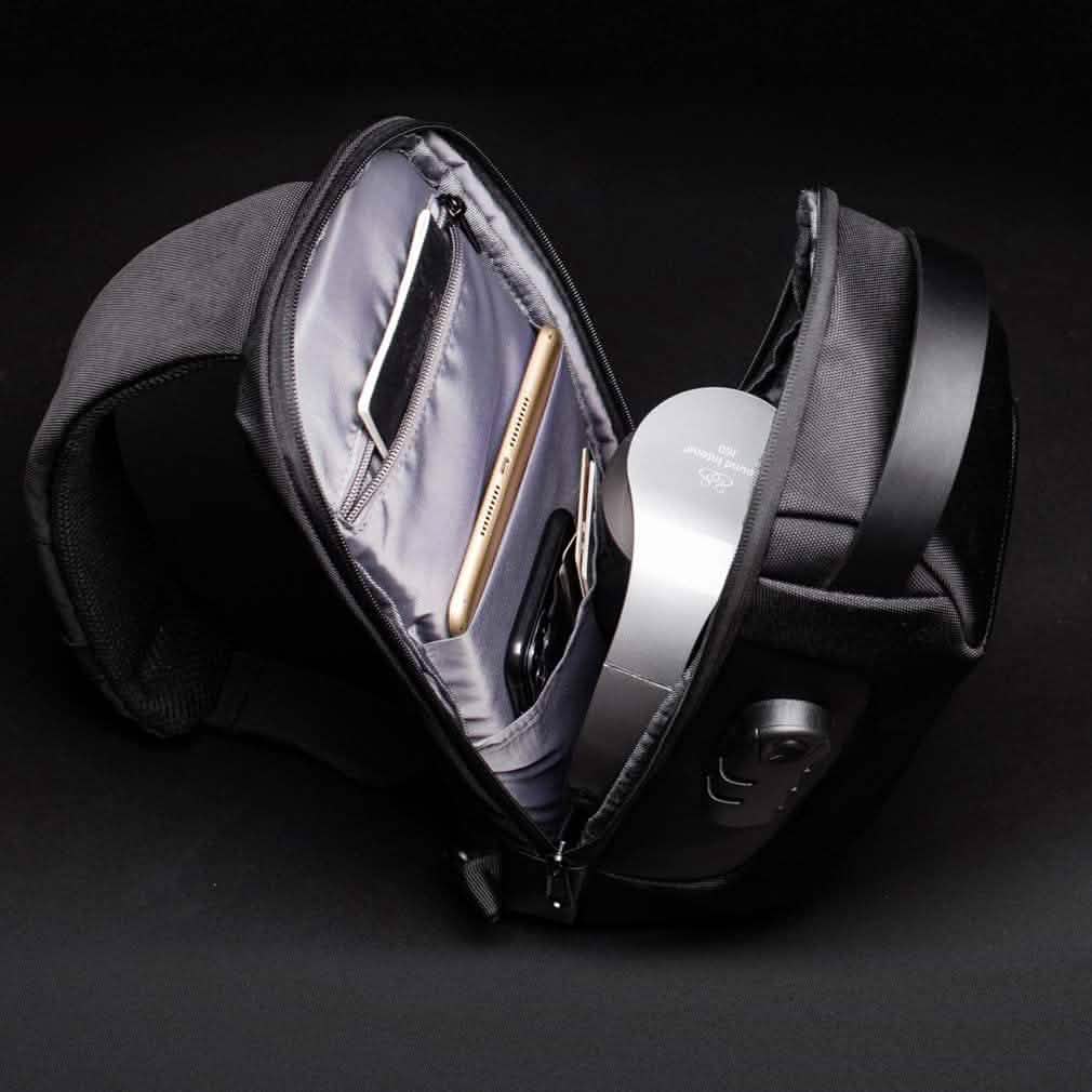 KPYWZER Anti-theft Sling Backpack with USB Charging Port Cartsfy Inc.