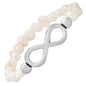 Ladies Freshwater Pearls and Infinity Charm Bracelet - Cartsfy Inc.