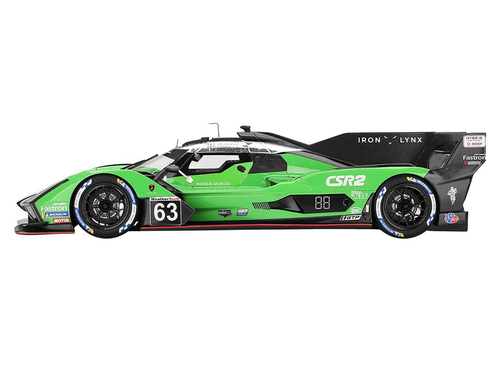 Lamborghini SC63 #63 Matteo Cairoli - Andrea Caldarelli - Romain Grosjean "Iron Lynx" IMSA "12 Hours of Sebring" (2024) 1/18 Model Car by Top Speed Miniature Motors Default Title Default Title-