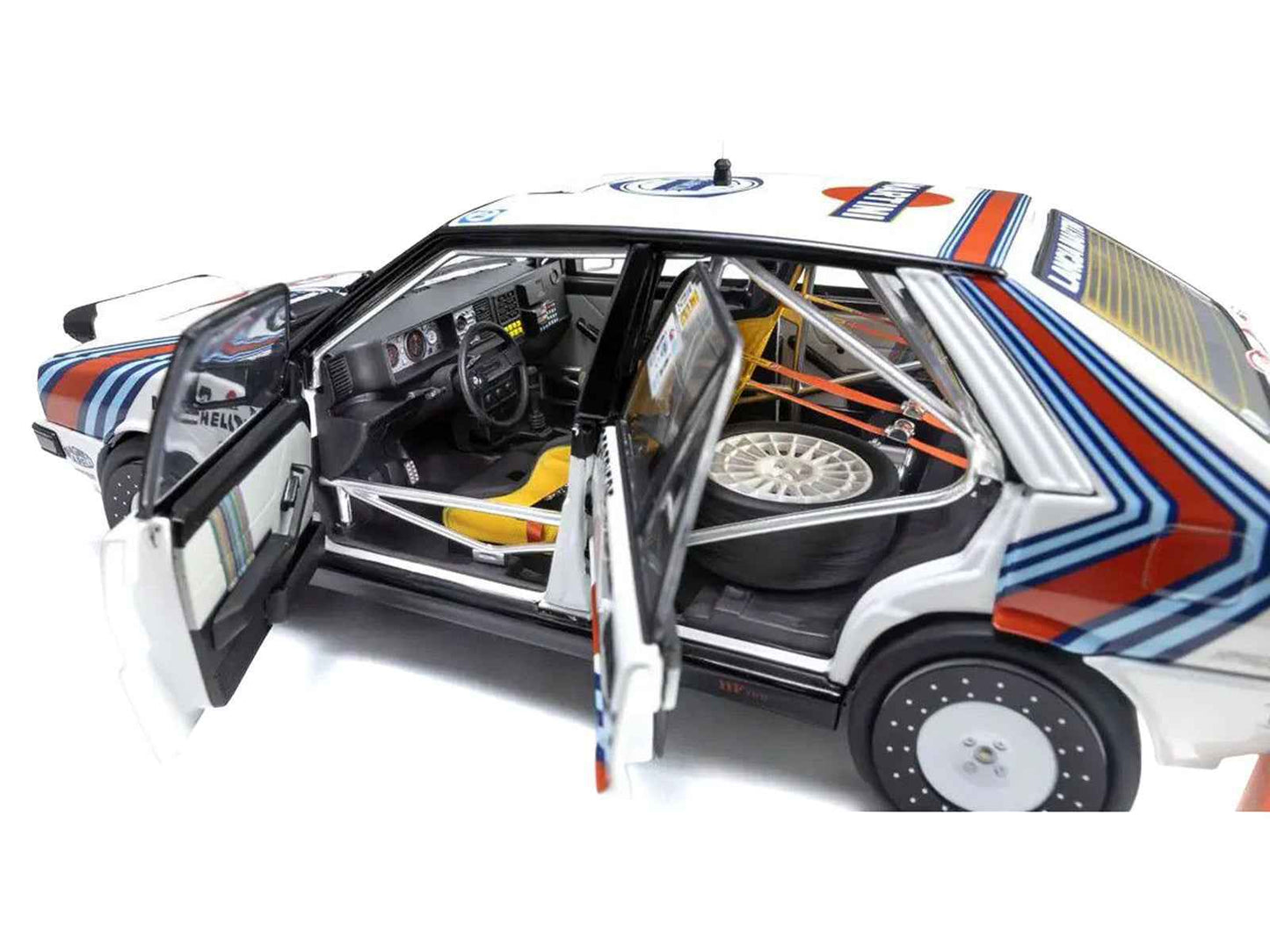 Lancia Delta HF 4WD #3 Bruno Saby - Jean-Francois Fauchille "Martini Racing" Winner "Rally Monte Carlo" (1988) 1/18 Diecast Model Car by Kyosho Miniature Motors Default Title Default Title-