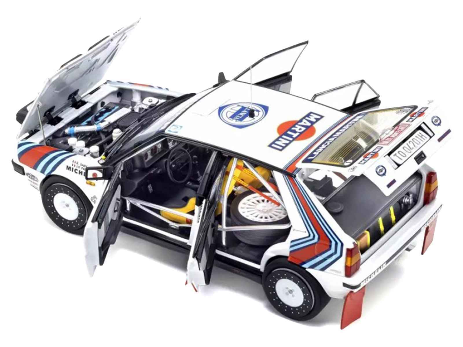 Lancia Delta HF 4WD #3 Bruno Saby - Jean-Francois Fauchille "Martini Racing" Winner "Rally Monte Carlo" (1988) 1/18 Diecast Model Car by Kyosho Miniature Motors Default Title Default Title-