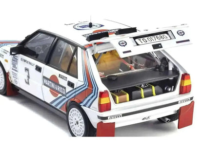 Lancia Delta HF 4WD #3 Juha Kankkunen - Juha Piironen "Martini Racing" Winner "Olympus Rally" (1987) 1/18 Diecast Model Car by Kyosho Cartsfy Inc.