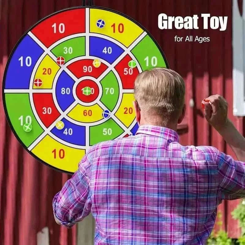 Large 29" Dart Board With Sticky Balls, Indoor & Outdoor Fun Party Play Game Toys Cartsfy Inc.