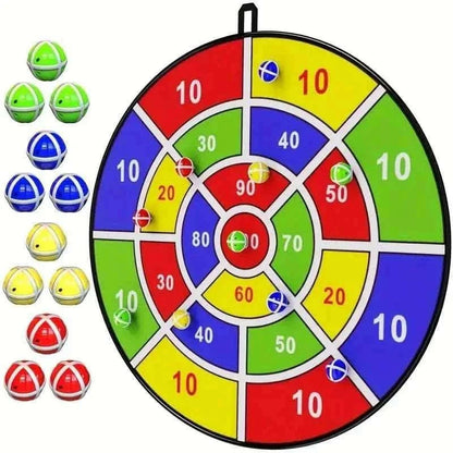 Large 29" Dart Board With Sticky Balls, Indoor & Outdoor Fun Party Play Game Toys Cartsfy Inc.
