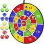 Large 29" Dart Board With Sticky Balls, Indoor & Outdoor Fun Party Play Game Toys Cartsfy Inc.