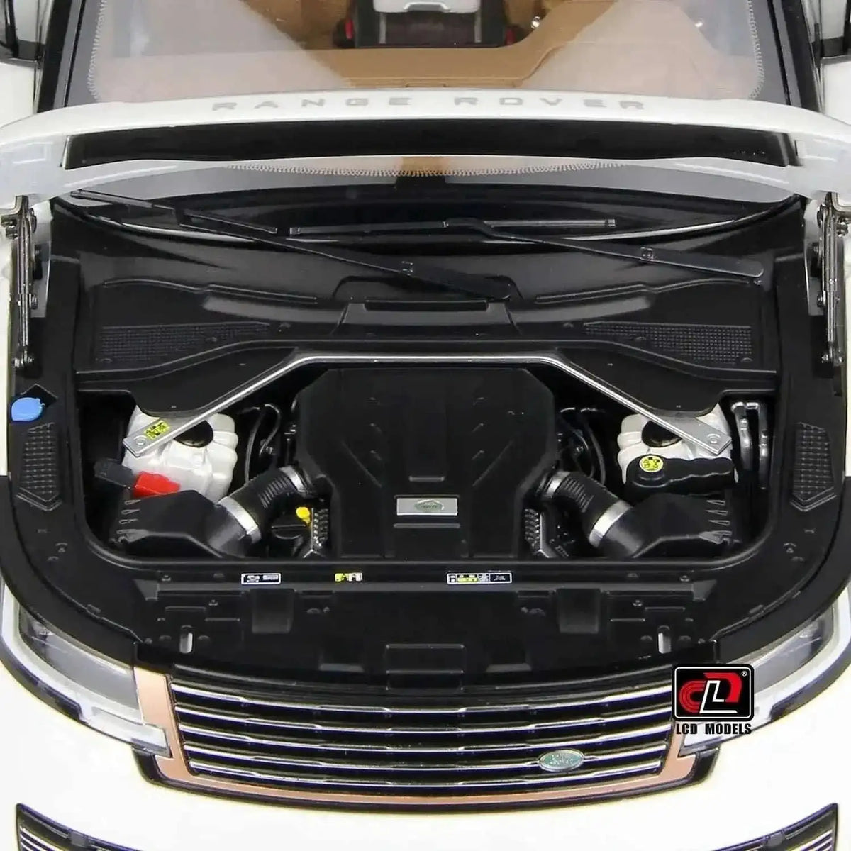 LCD 2022 Land Rover Range Rover SV Serenity White w/ Black Roof 1:18 Cartsfy Inc.