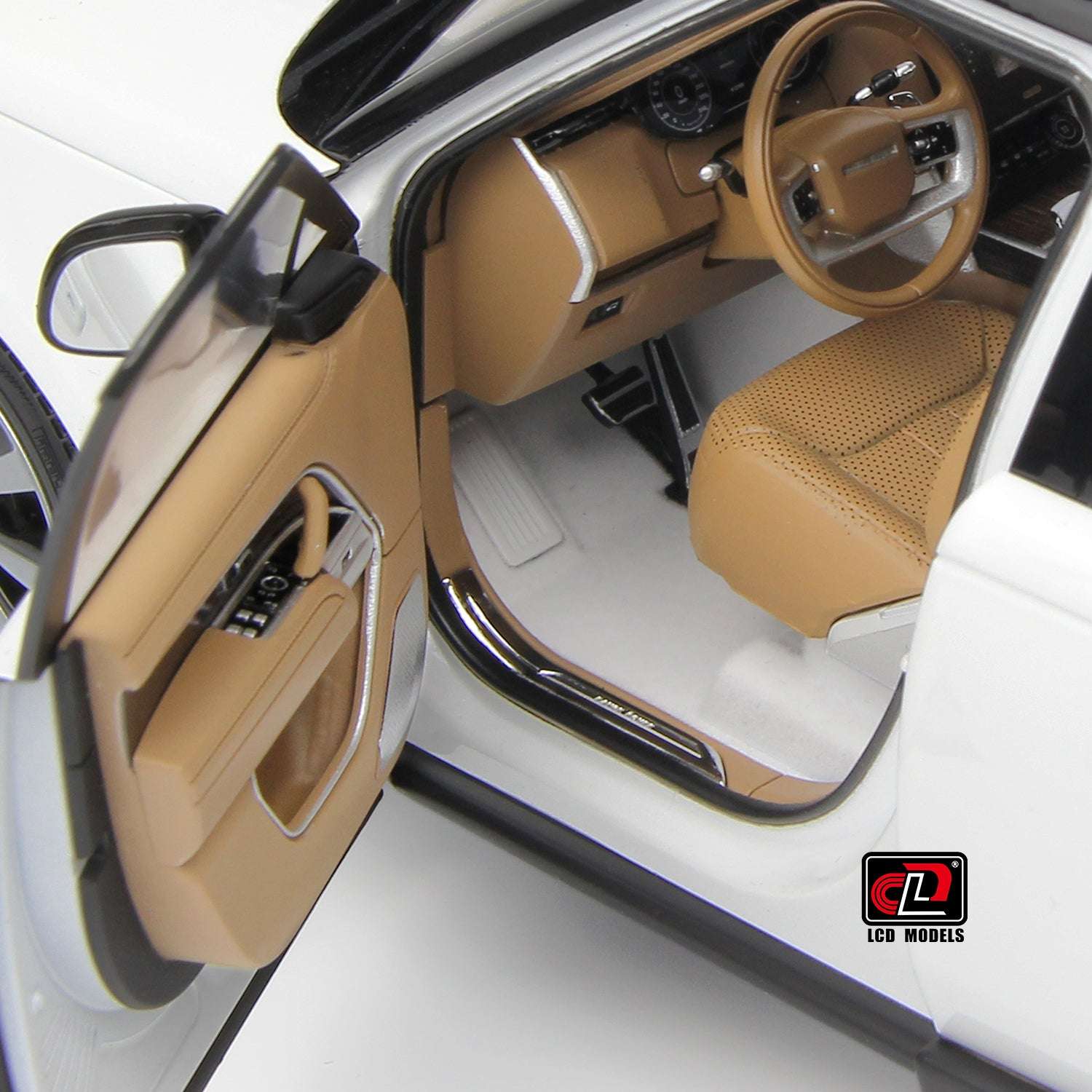 LCD 2022 Land Rover Range Rover SV Serenity White w/ Black Roof 1:18 STM Diecast Default Title Default Title-