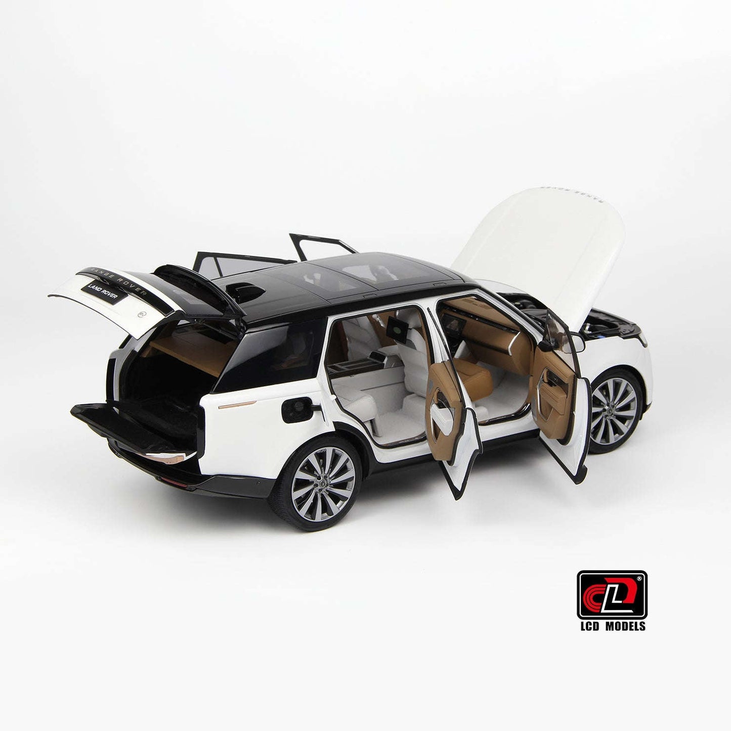 LCD 2022 Land Rover Range Rover SV Serenity White w/ Black Roof 1:18 STM Diecast Default Title Default Title-