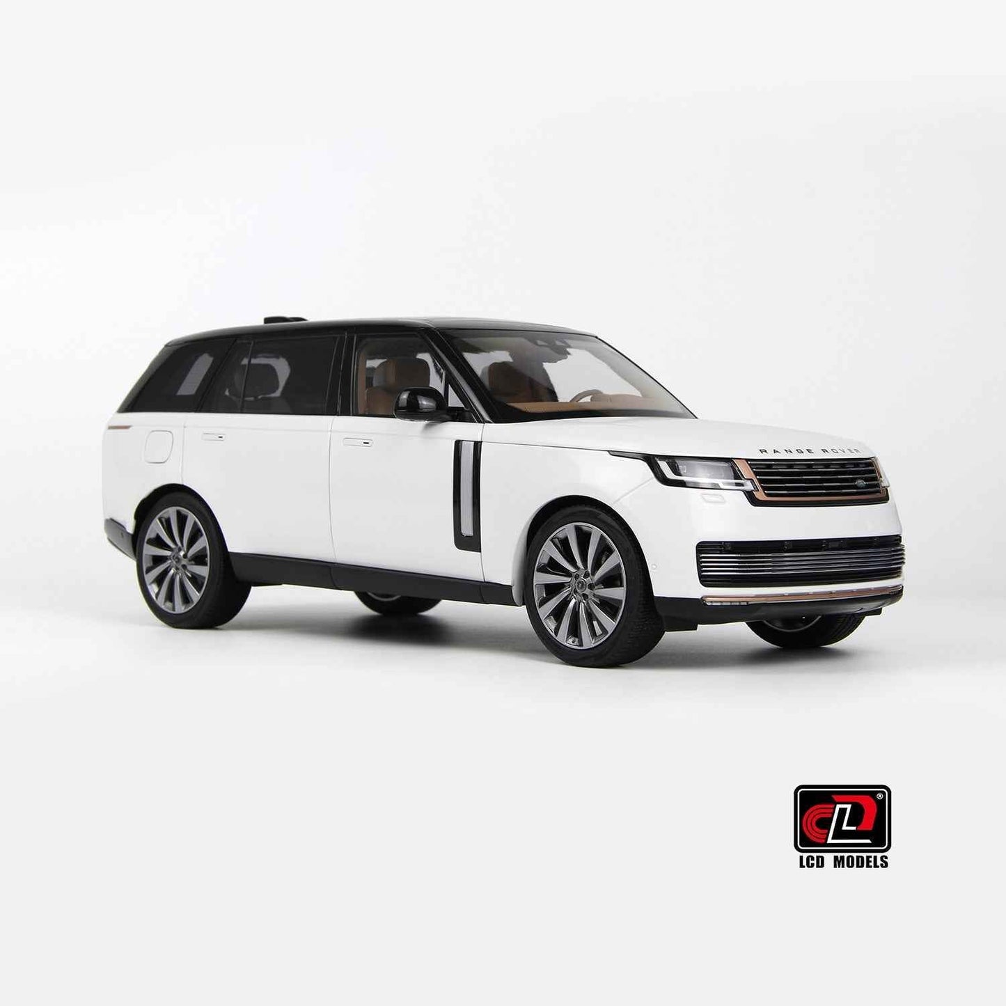 LCD 2022 Land Rover Range Rover SV Serenity White w/ Black Roof 1:18 STM Diecast Default Title Default Title-