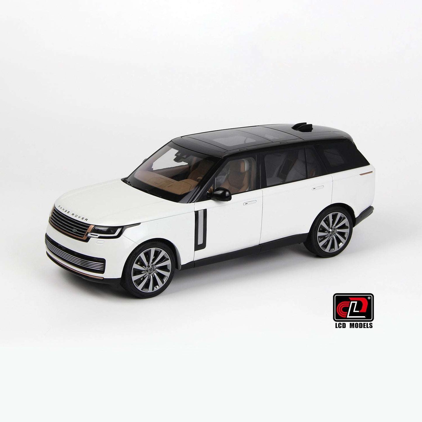 LCD 2022 Land Rover Range Rover SV Serenity White w/ Black Roof 1:18 STM Diecast Default Title Default Title-