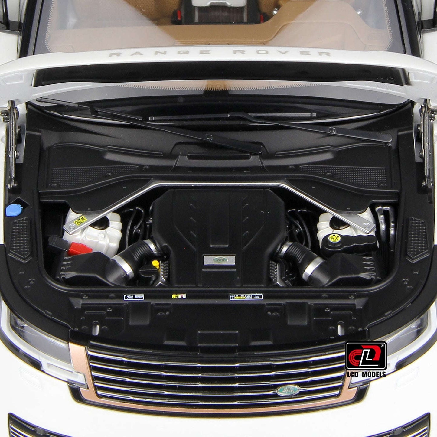 LCD 2022 Land Rover Range Rover SV Serenity White w/ Black Roof 1:18 STM Diecast Default Title Default Title-