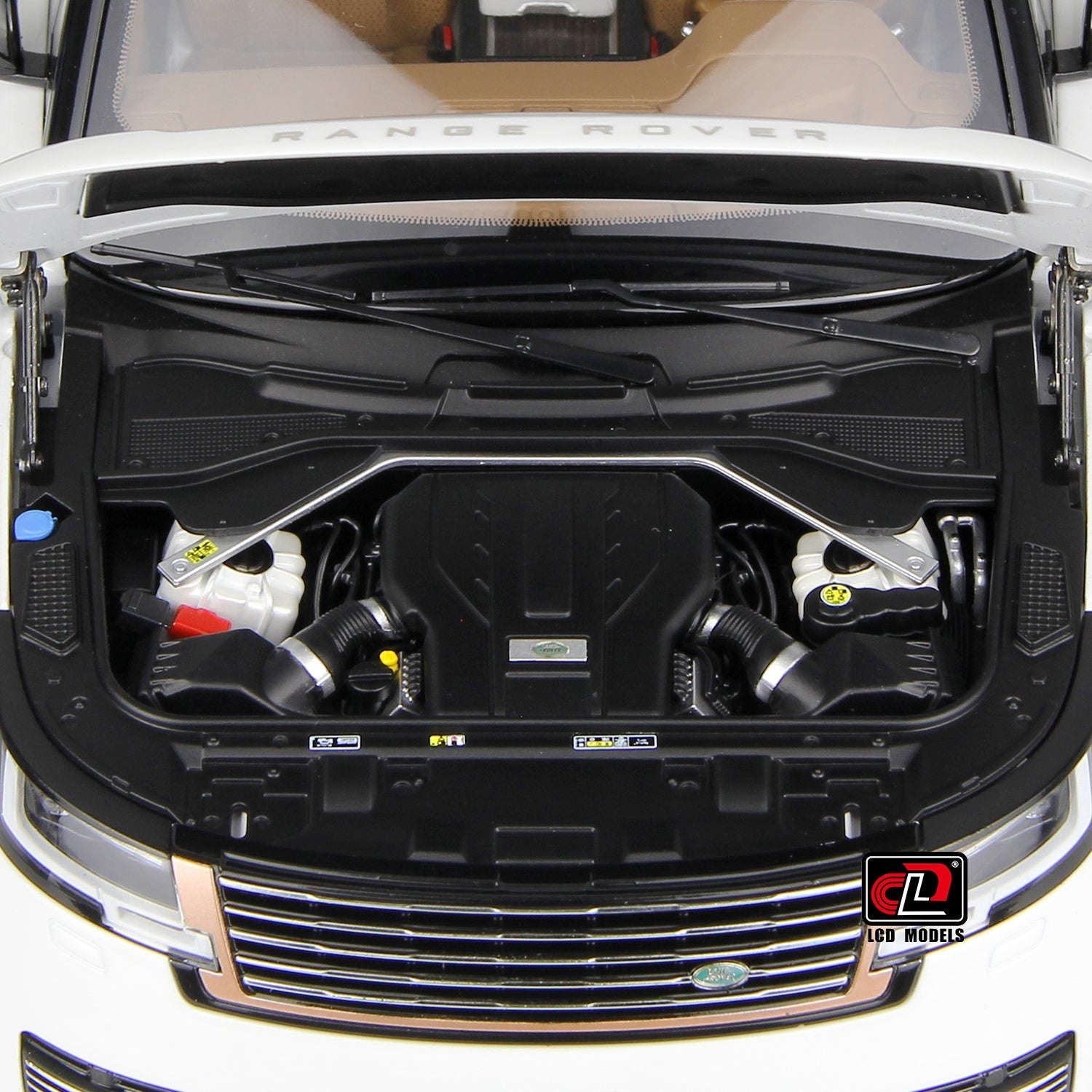LCD 2022 Land Rover Range Rover SV Serenity White w/ Black Roof 1:18 STM Diecast Default Title Default Title-
