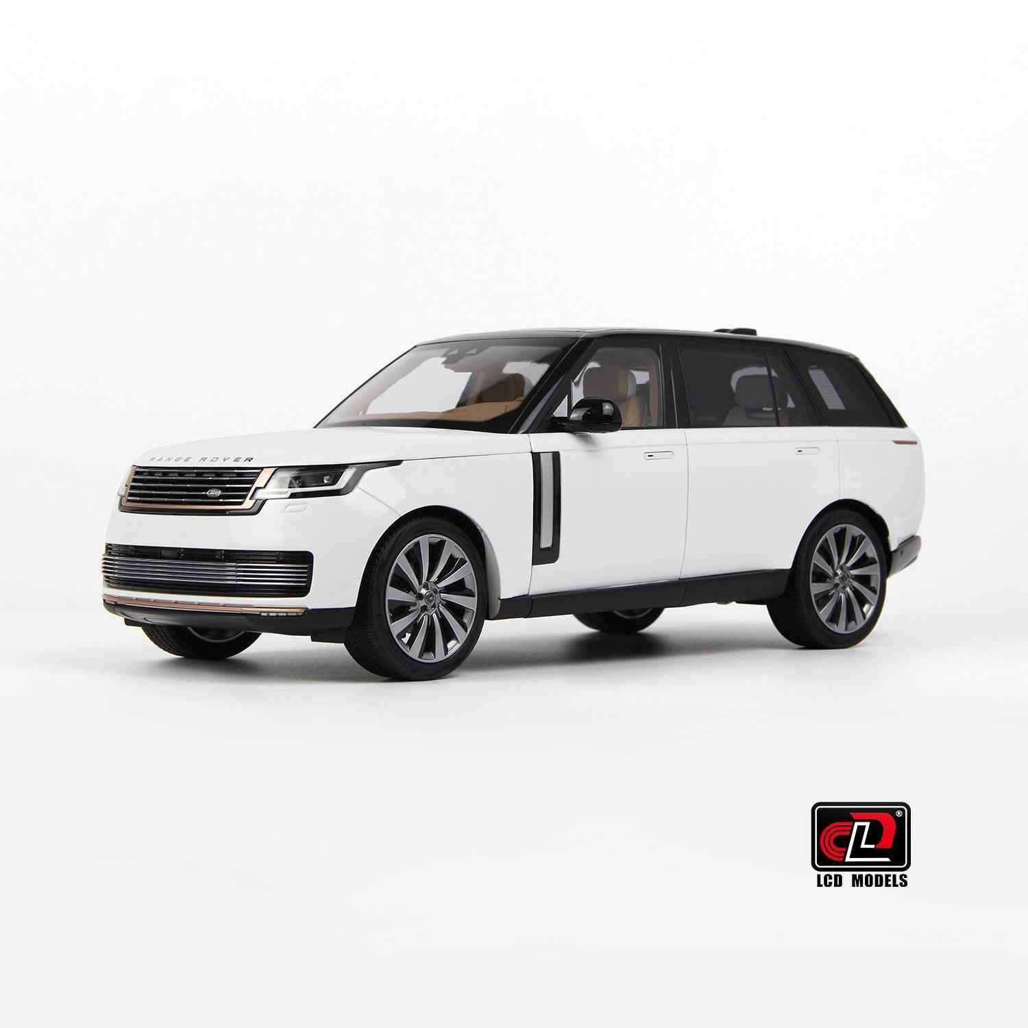 LCD 2022 Land Rover Range Rover SV Serenity White w/ Black Roof 1:18 STM Diecast Default Title Default Title-