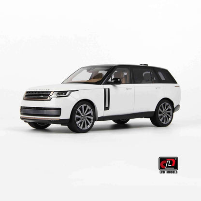 LCD 2022 Land Rover Range Rover SV Serenity White w/ Black Roof 1:18 STM Diecast Default Title Default Title-
