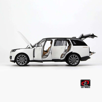 LCD 2022 Land Rover Range Rover SV Serenity White w/ Black Roof 1:18 STM Diecast Default Title Default Title-