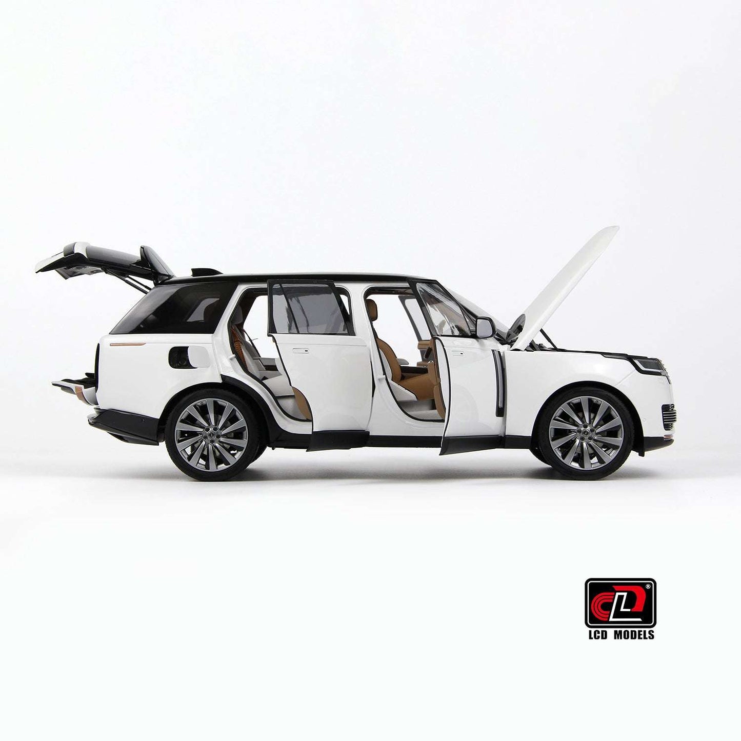 LCD 2022 Land Rover Range Rover SV Serenity White w/ Black Roof 1:18 STM Diecast Default Title Default Title-