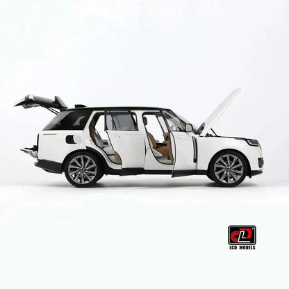 LCD 2022 Land Rover Range Rover SV Serenity White w/ Black Roof 1:18 Cartsfy Inc.