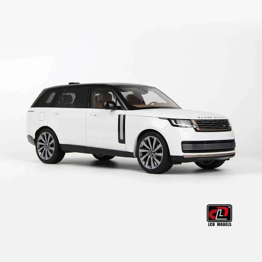 LCD 2022 Land Rover Range Rover SV Serenity White w/ Black Roof 1:18 Cartsfy Inc.