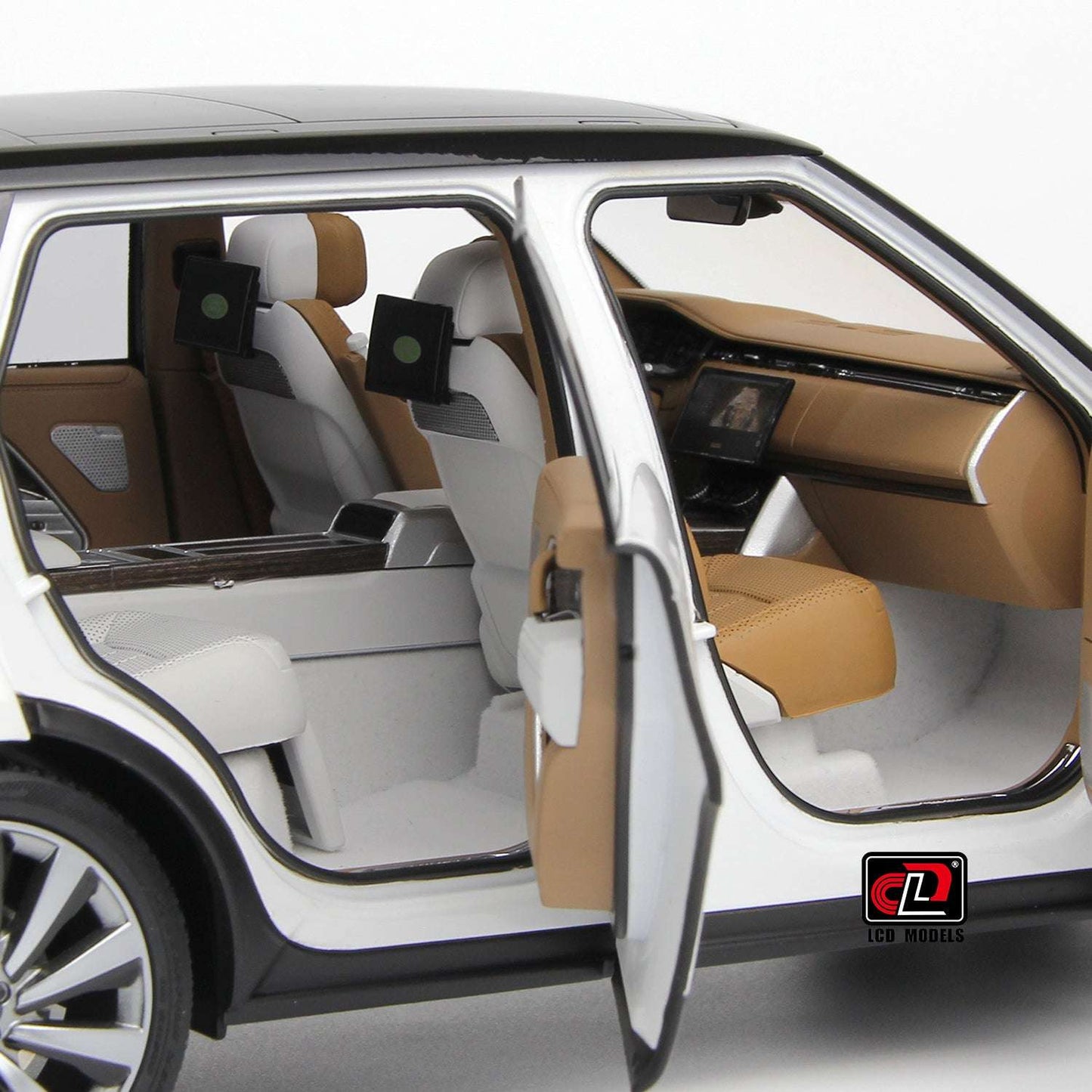 LCD 2022 Land Rover Range Rover SV Serenity White w/ Black Roof 1:18 STM Diecast Default Title Default Title-