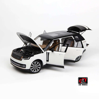 LCD 2022 Land Rover Range Rover SV Serenity White w/ Black Roof 1:18 STM Diecast Default Title Default Title-