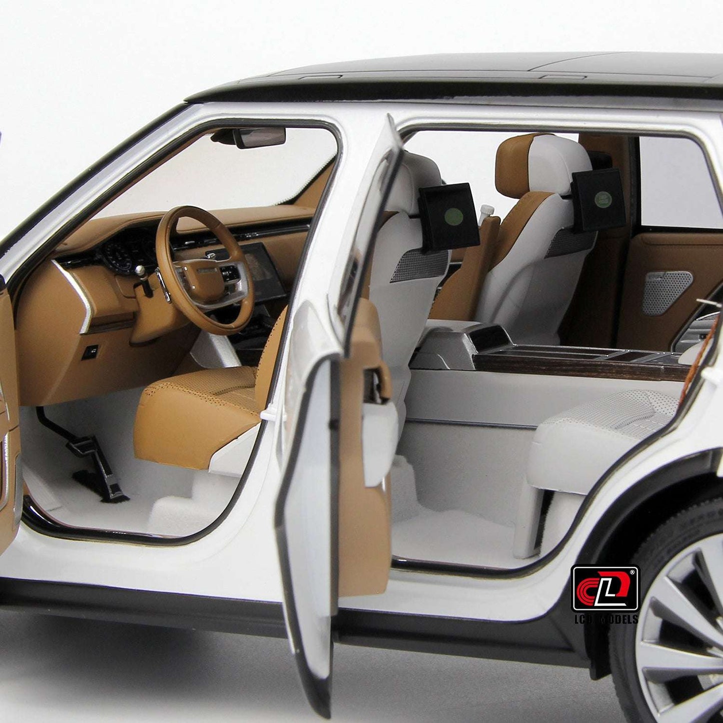 LCD 2022 Land Rover Range Rover SV Serenity White w/ Black Roof 1:18 STM Diecast Default Title Default Title-