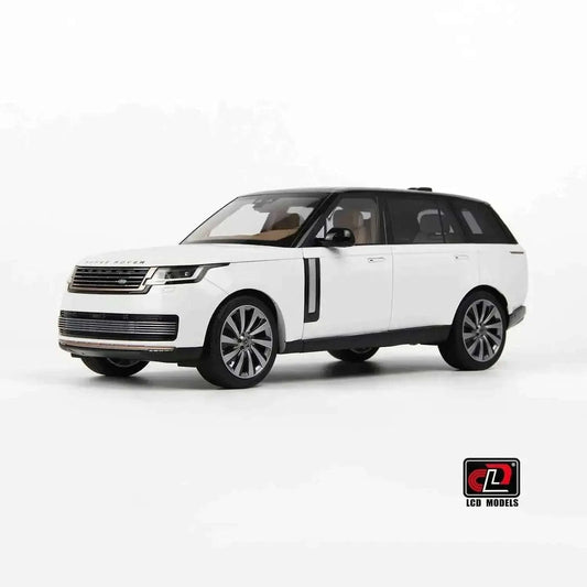 LCD 2022 Land Rover Range Rover SV Serenity White w/ Black Roof 1:18 Cartsfy Inc.